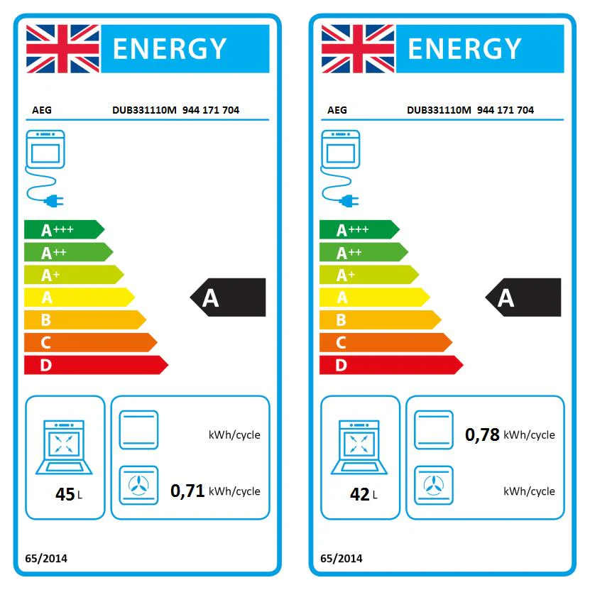 AEG DUB331110M Built Under Electric Double Oven - Image 7