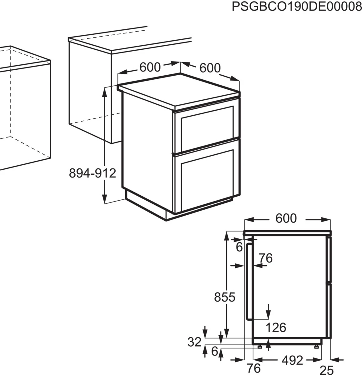 AEG CCB6740ACM Stainless Steel Freestanding Electric Cooker - Image 6