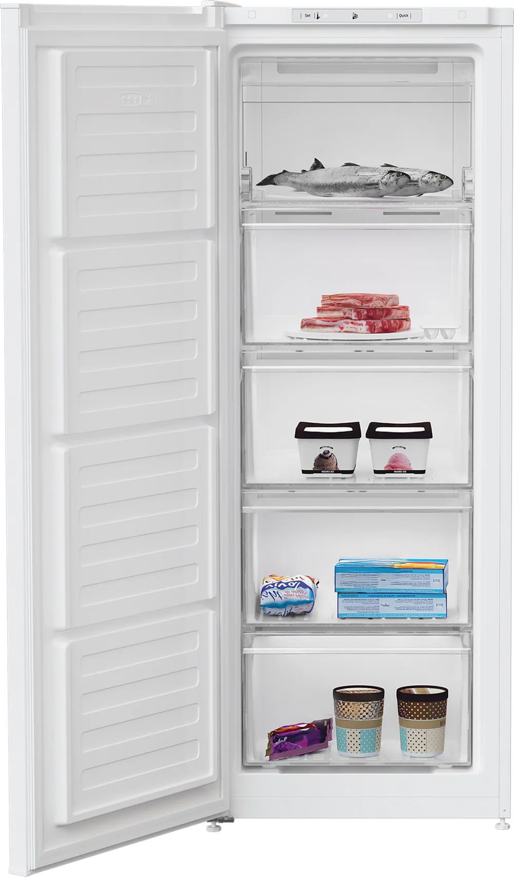 Beko FNE4545W Freestanding Tall Freezer - Image 3