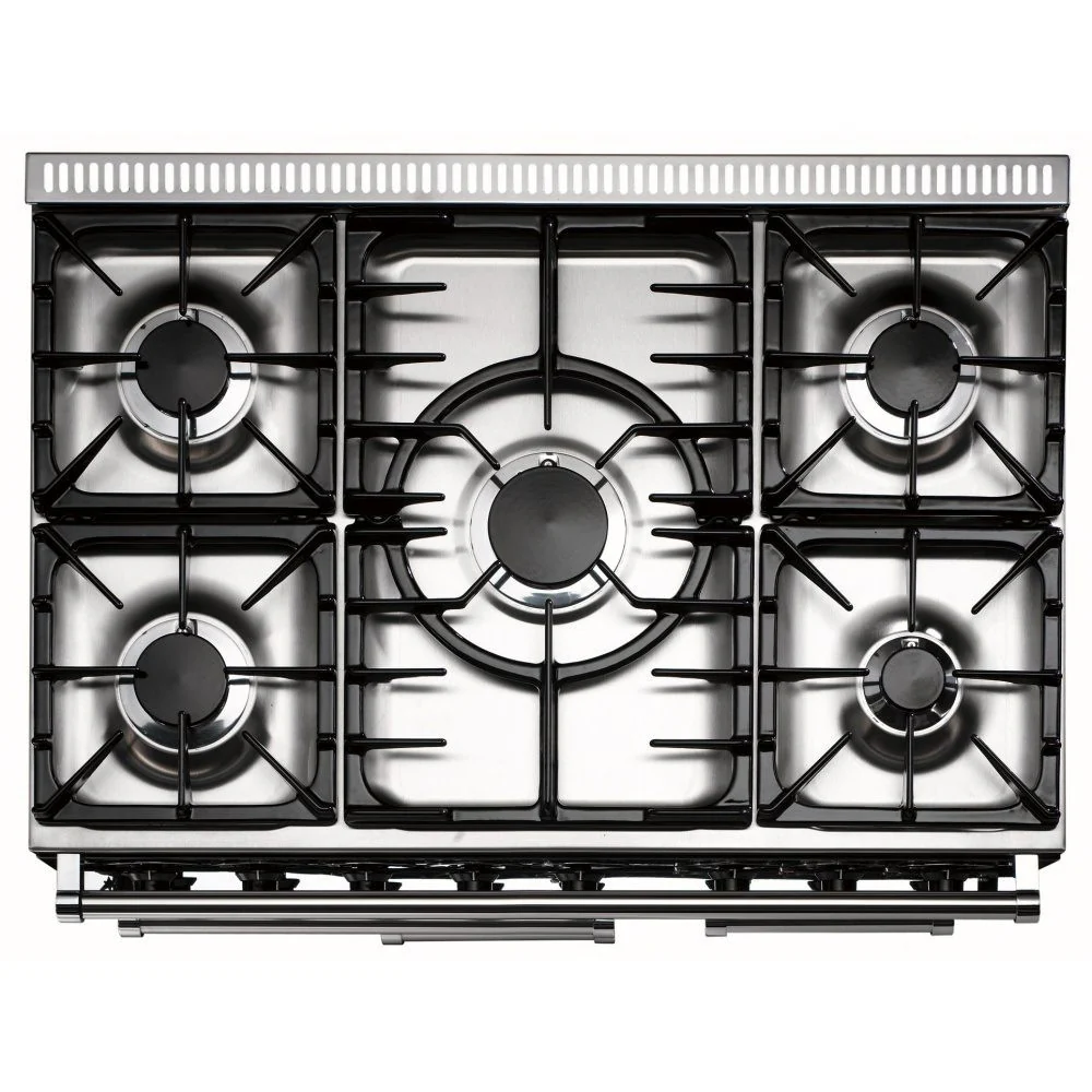 Falcon Deluxe 90cm Dual Fuel Range Cooker China Blue with Nickel - Image 3