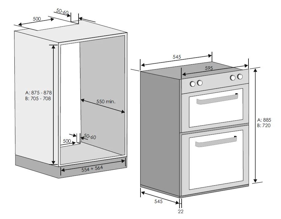 Hoover HO7DC3B308IN Built Under Electric Double Oven - Image 7