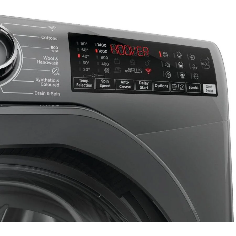 Hoover H-Wash 350 H3WPS496TMRR6 9kg 1400rpm Spin Washing Machine - Image 4