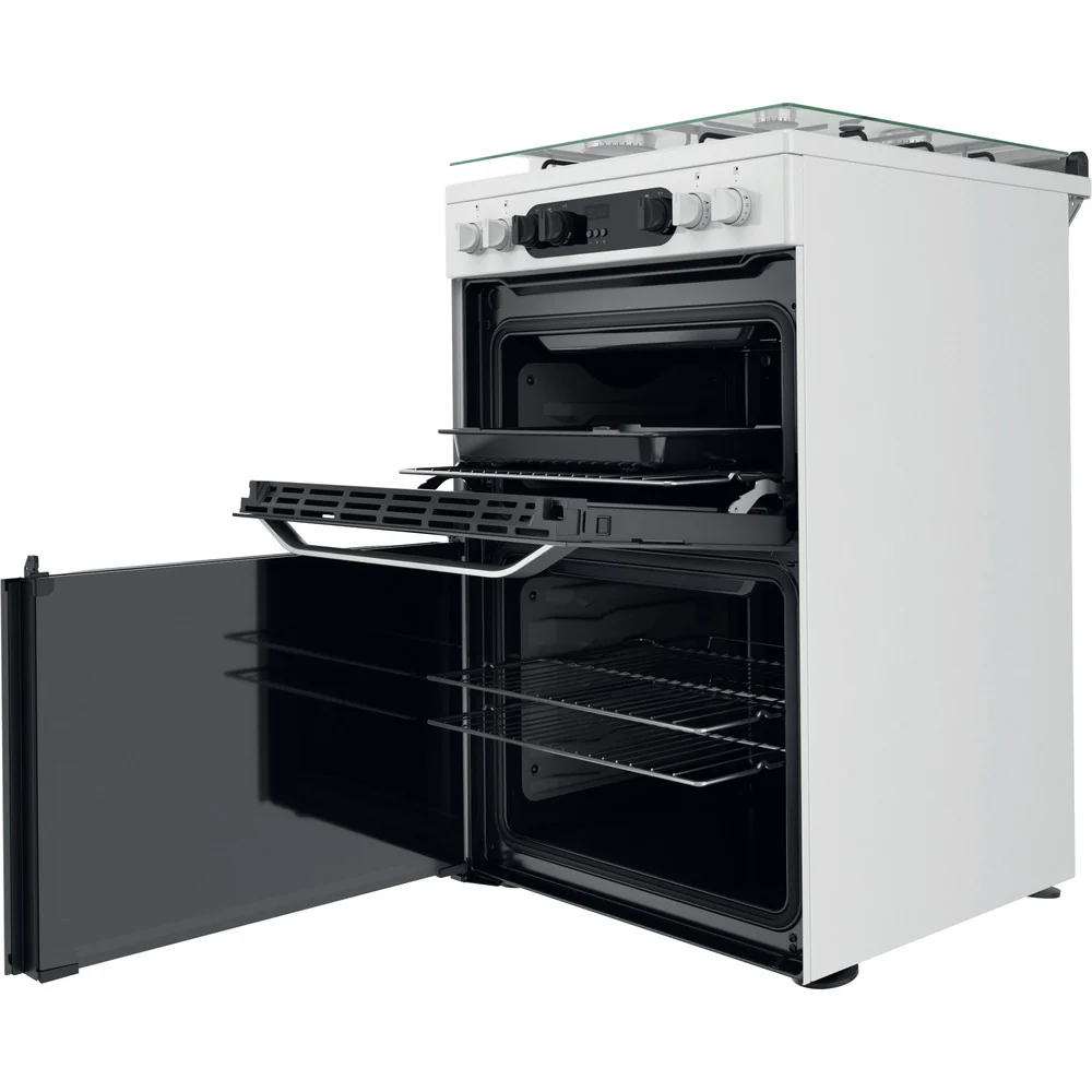 Hotpoint HDM67G9C2CW White Freestanding Dual Fuel Cooker - Image 4