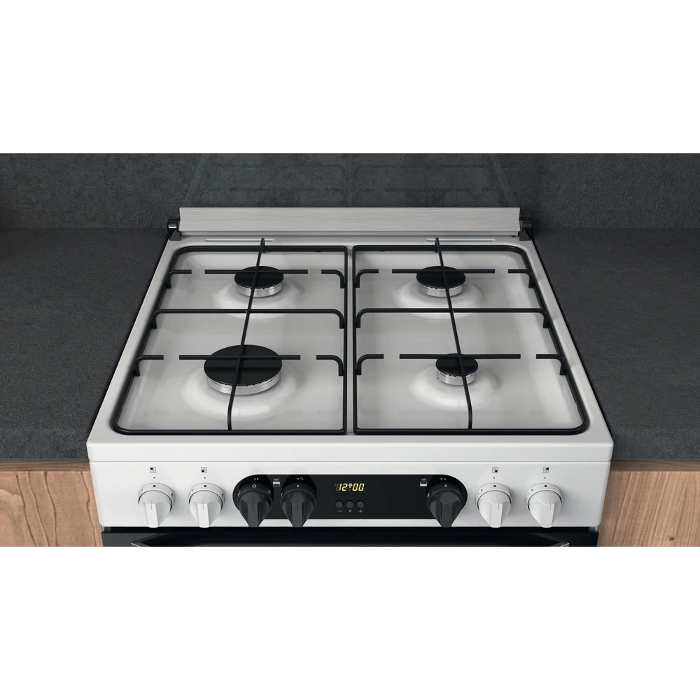 Hotpoint HDM67G9C2CW White Freestanding Dual Fuel Cooker - Image 5