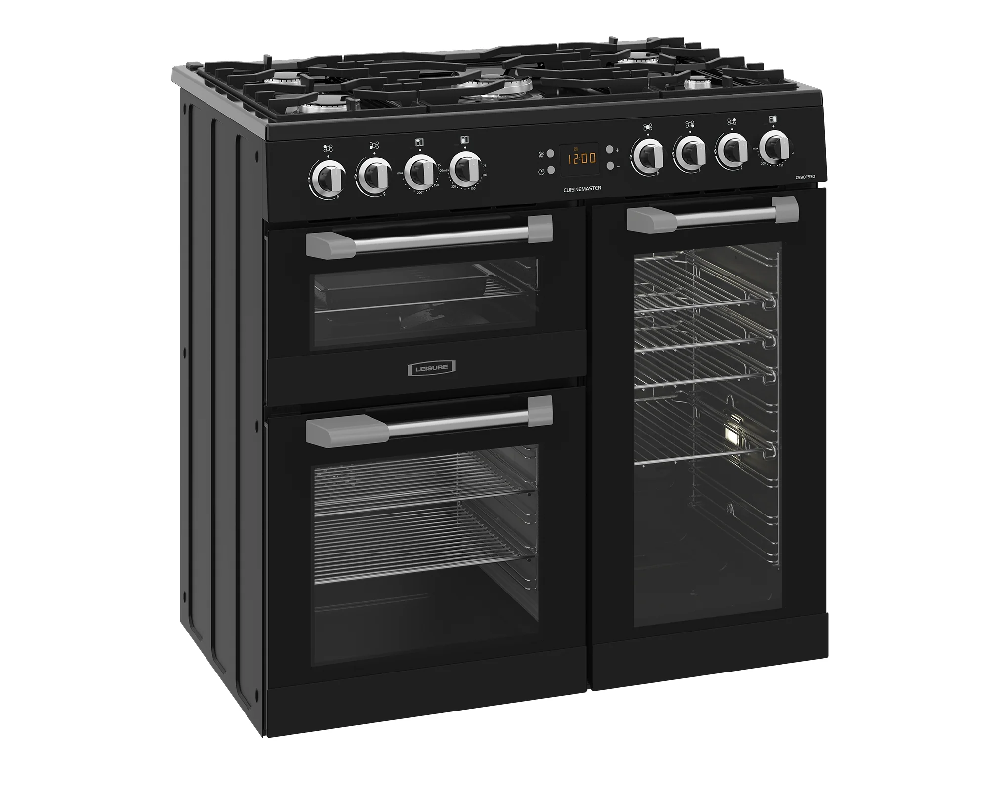 Leisure Cuisinemaster 90cm Dual Fuel Range Cooker Black CS90F530K - Image 4