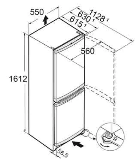 Liebherr Comfort CUe2831 Freestanding White 70/30 Smart Frost Fridge Freezer - Image 5