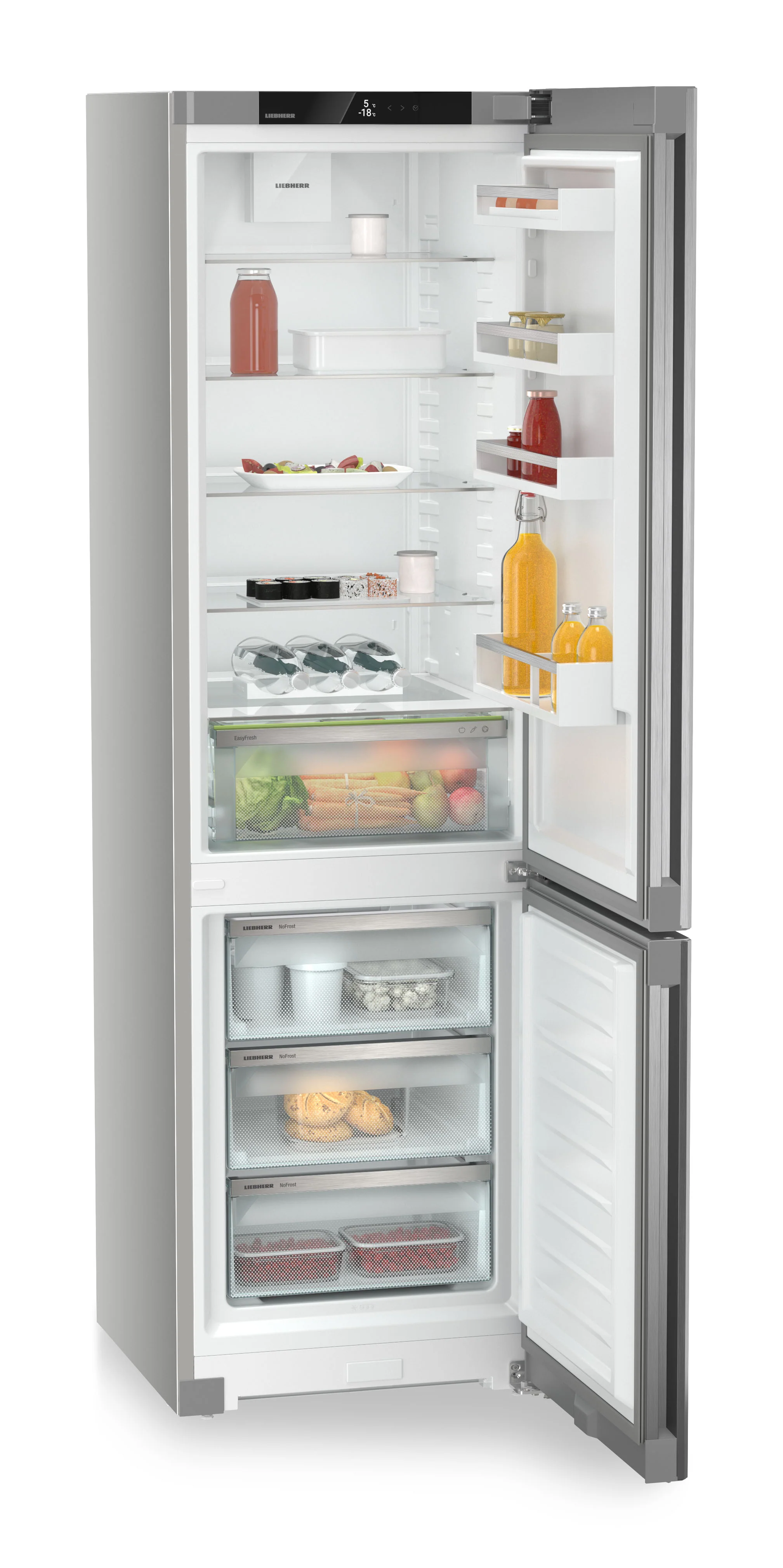 Liebherr Pure CNsfd5703 Freestanding Silver 70/30 Frost Free Fridge Freezer - Image 5