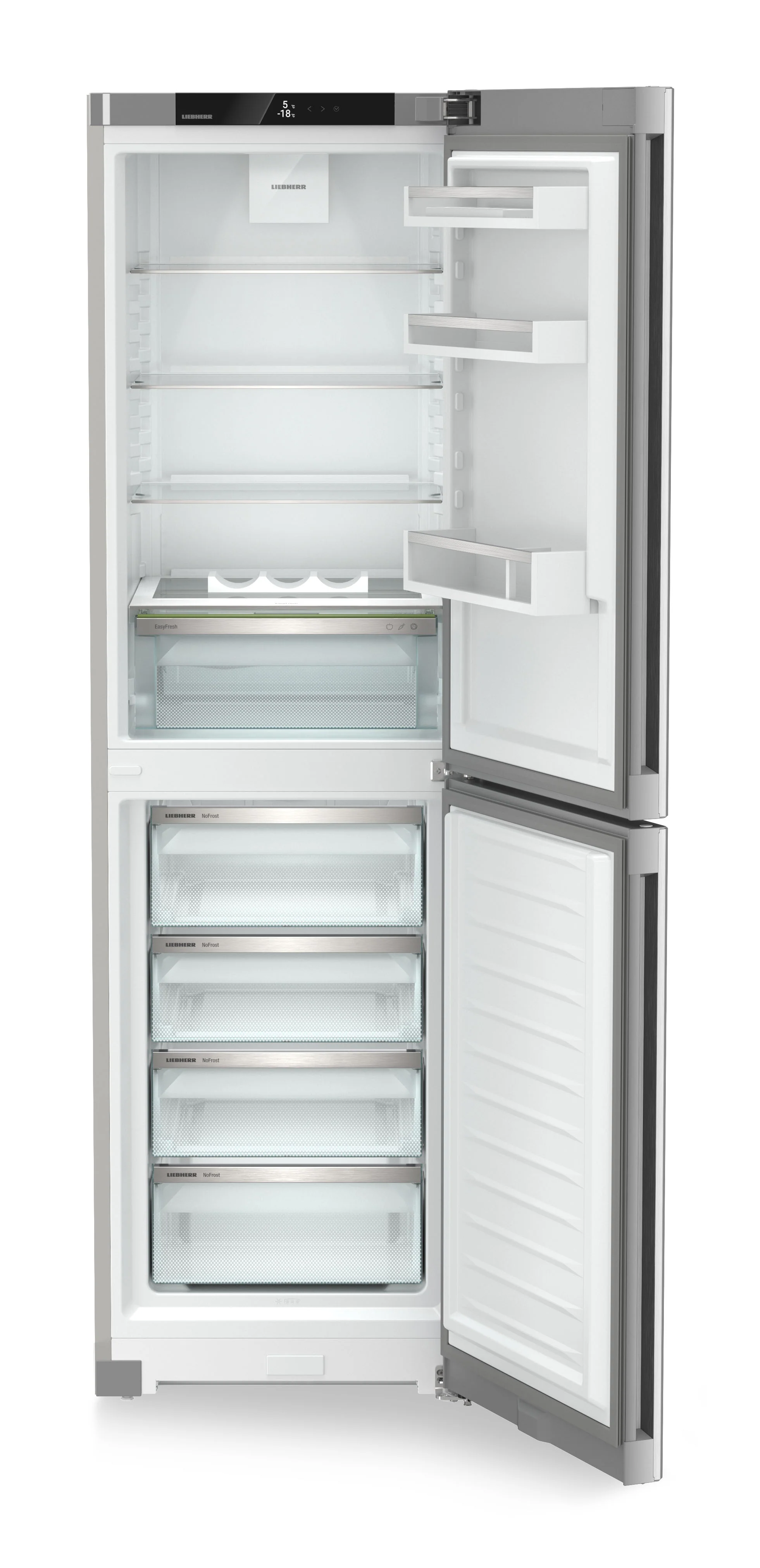 Liebherr Pure CNsfd5704 Freestanding Silver 50/50 Frost Free Fridge Freezer - Image 3