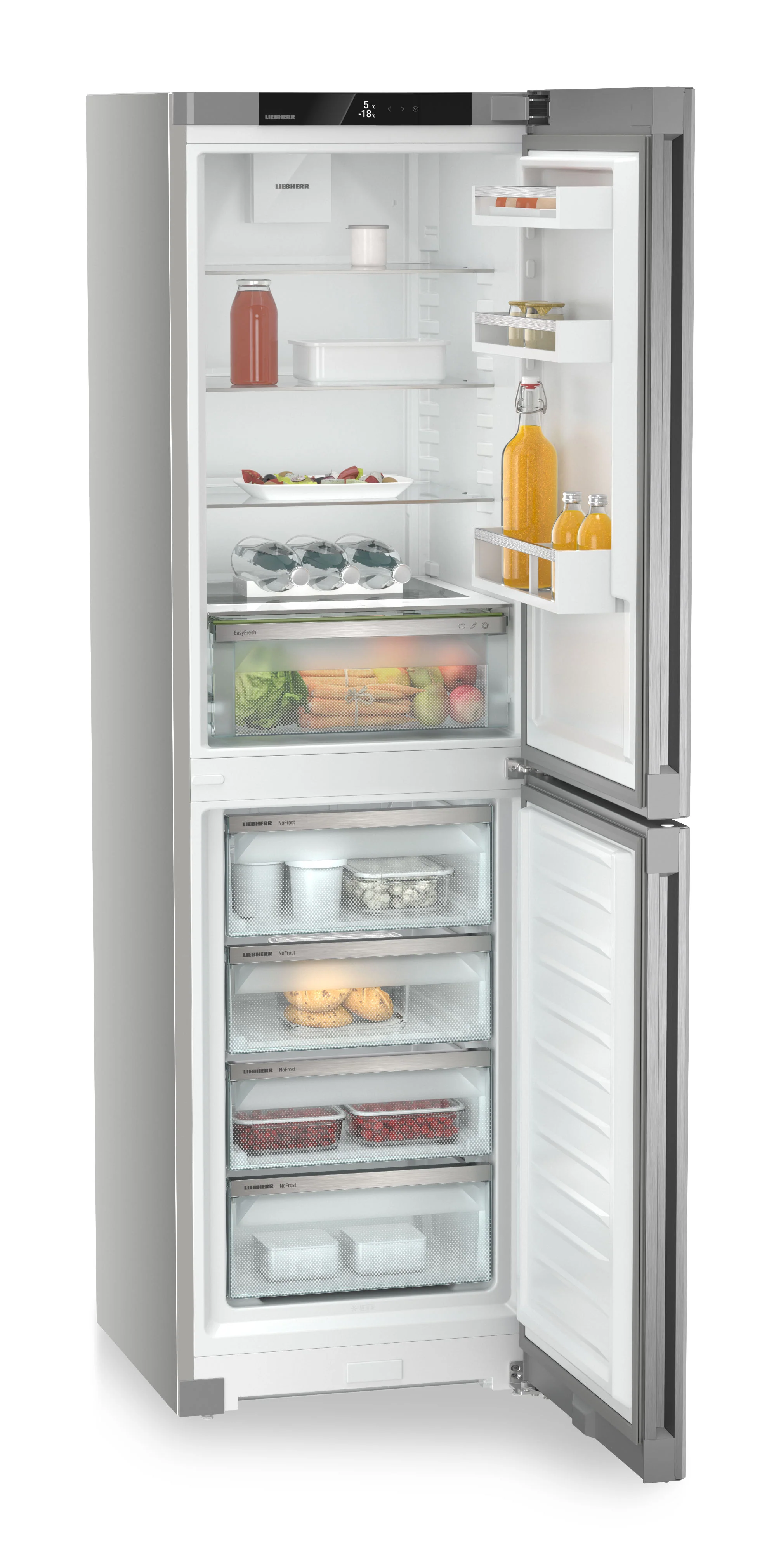 Liebherr Pure CNsfd5704 Freestanding Silver 50/50 Frost Free Fridge Freezer - Image 5