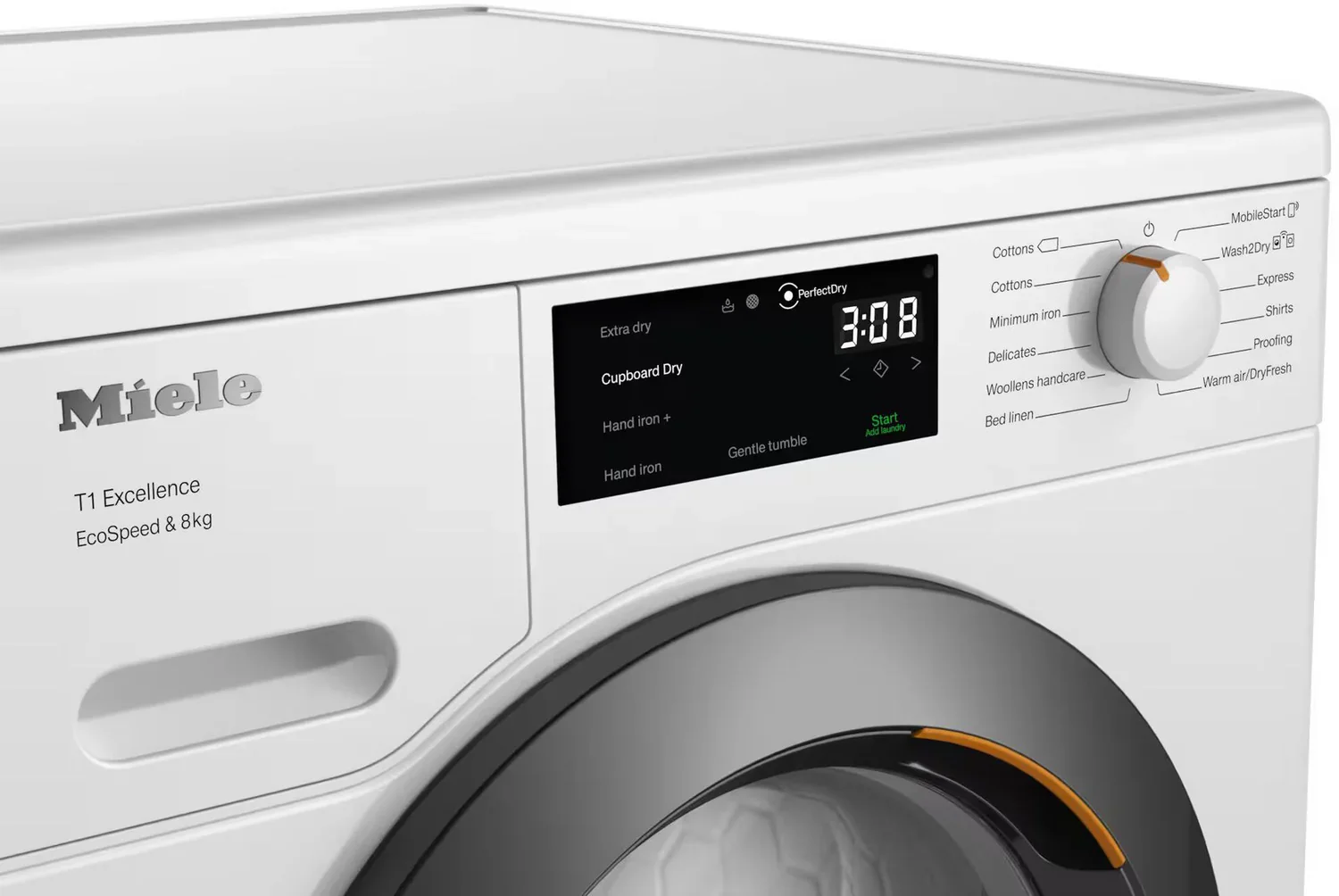 Miele TEC645WP 8kg Heat Pump Tumble Dryer - Image 3