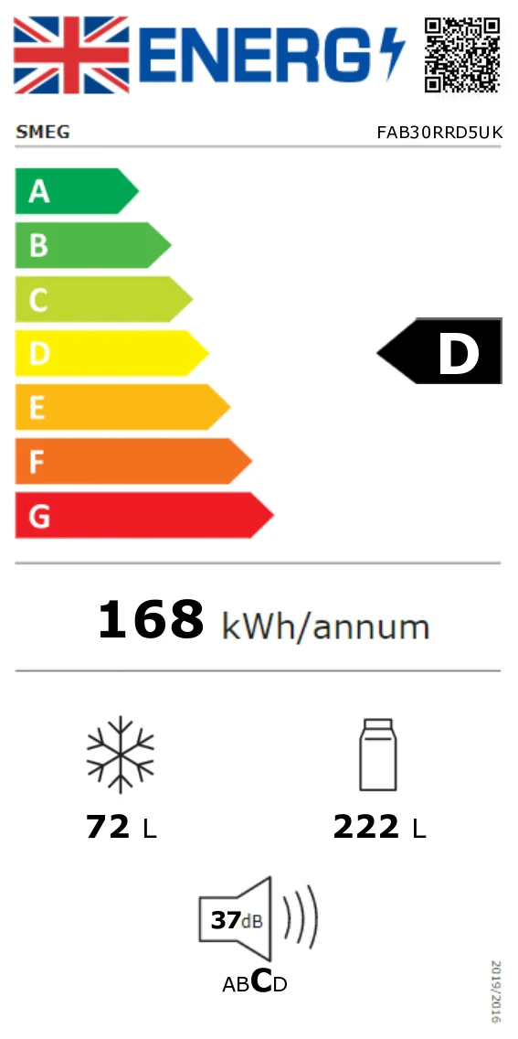 Smeg FAB30RRD5 Retro Fridge Freezer - Image 8